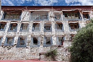 Ganden Monastery located at the top of Wangbur Mountain is one of the `great three` Gelug university monasteries of Tibet.