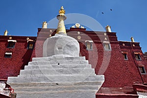 Ganden Monastery in Tibet Autonomous Region, China.