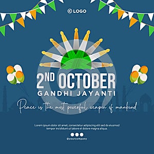 Gandhi Jayanti banner design