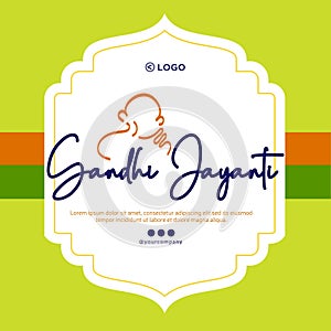 Gandhi Jayanti banner design