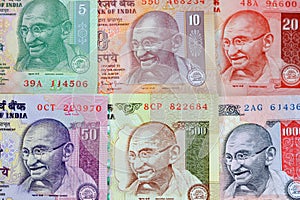 Gandhi on rupee notes