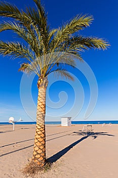 Gandia beach in Valencia Mediterranean Spain