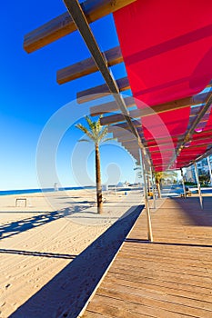 Gandia beach in Valencia at Mediterranean Spain