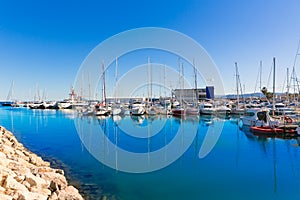 Gandia Nautico Marina boats in Mediterranean Spain