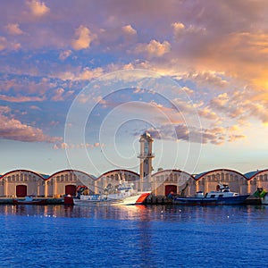 Gandia port puerto Valencia in Mediterranean Spain