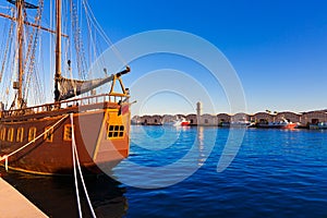 Gandia port puerto Valencia in Mediterranean Spain