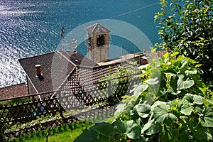 Gandria small village on Lake Lugano