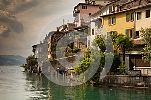 Gandria, Tessin, Switzerland. Lake Lugano, Switzerland