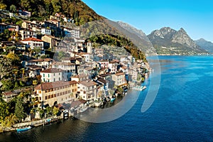 Gandria village on Lago Lugano lake, Switzerland photo