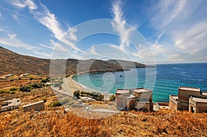 Ganema beach in Serifos island Greece