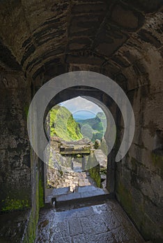 Ganesh Door on Lohagad Fort near Lonavala,Maharashtra,India