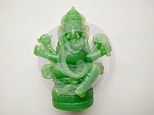 Ganesha indian elephant-headed god of wealth photo