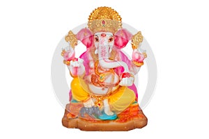Ganesh statue with clipping path
