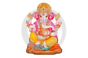 Ganesh statue with clipping path