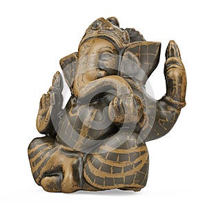 Ganesh Statue Isolated