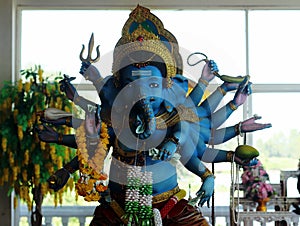 Ganesha blue Stand 14 hands photo