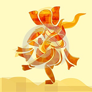Ganesha dancing. photo