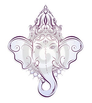Ganesha decorative illustration