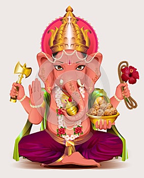 Ganesha Indian god of wisdom and wealth