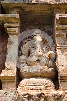 Ganesha, niche on the southern wall, Amman temple of goddess Brihannayaki, Brihadisvara Temple complex, Gangaikondacholapuram, Tam