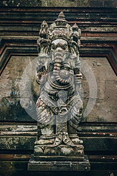 Ganesha portrait - Hindu Buddhist deities, traditional sculpture