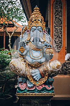 Ganesha portrait - Hindu Buddhist deities, traditional sculpture