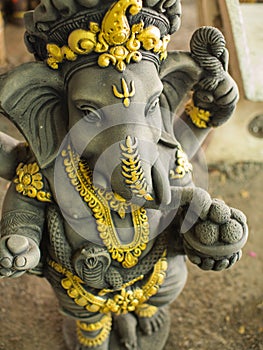 Ganesha Statue on The Ground