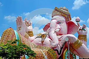 Ganesha statue the Hinduism very holy god.