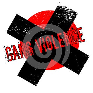 Gang Violence rubber stamp