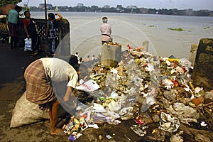 Ganga River Pollution In Kolkata.