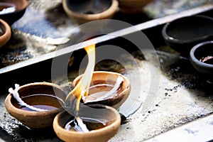 Gangaramaya Temple Prayer Offerings photo