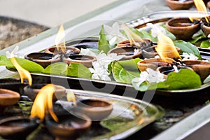 Gangaramaya Temple Prayer Offerings photo