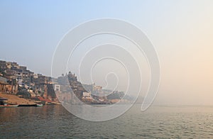 Ganges river ghat Varanasi India