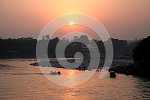 Ganges River Sunset photo
