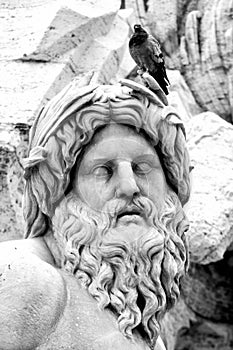 The Ganges statue, Piazza Navona (Rome, Italy) photo