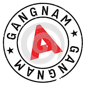 Gangnam stamp rubber grunge