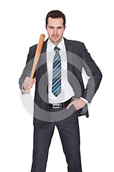 Gangster with baseball bat