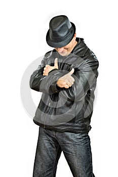 Gangster Man smiling