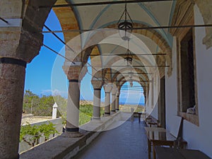 a gangway at the church