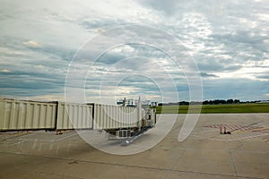 The gangway or jetway at an airport