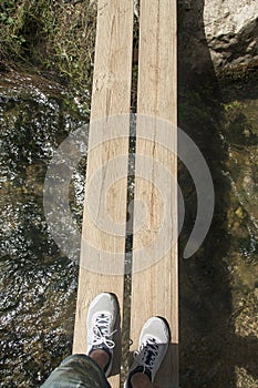 Gangway over the river