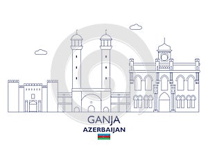 Ganja City Skyline, Azerbaijan