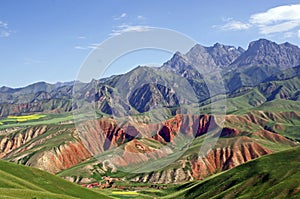 Gansu zhuoer mountain at china