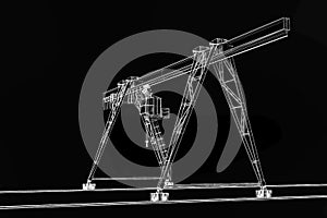 Gantry crane 3d model