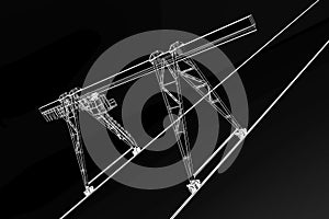 Gantry crane 3d model