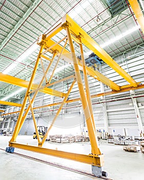 Gantry crane in factory photo