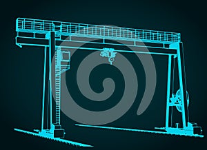 Gantry crane illustration photo