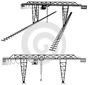 Gantry Crane Vector 02