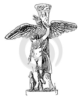 Ganymede vintage illustration