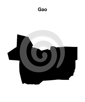 Gao outline map